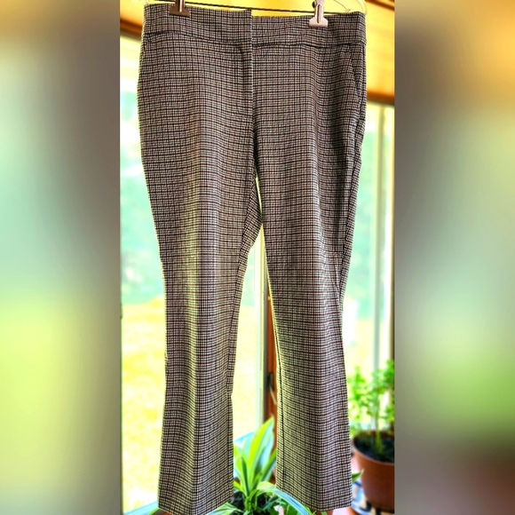 Ann Taylor 2P Gingham Ankle Pants EUC - Picture 1 of 9